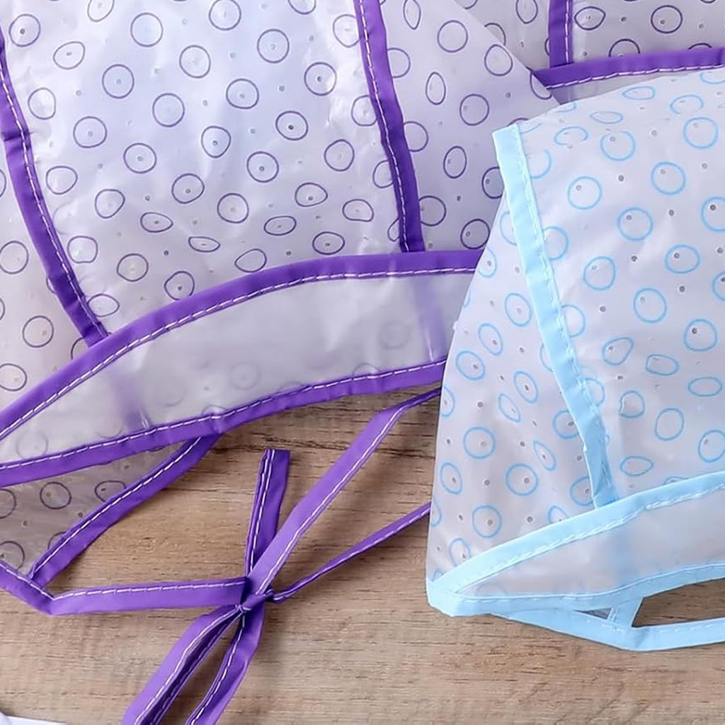 Flexible plastic hair dyeing cap with precision holes