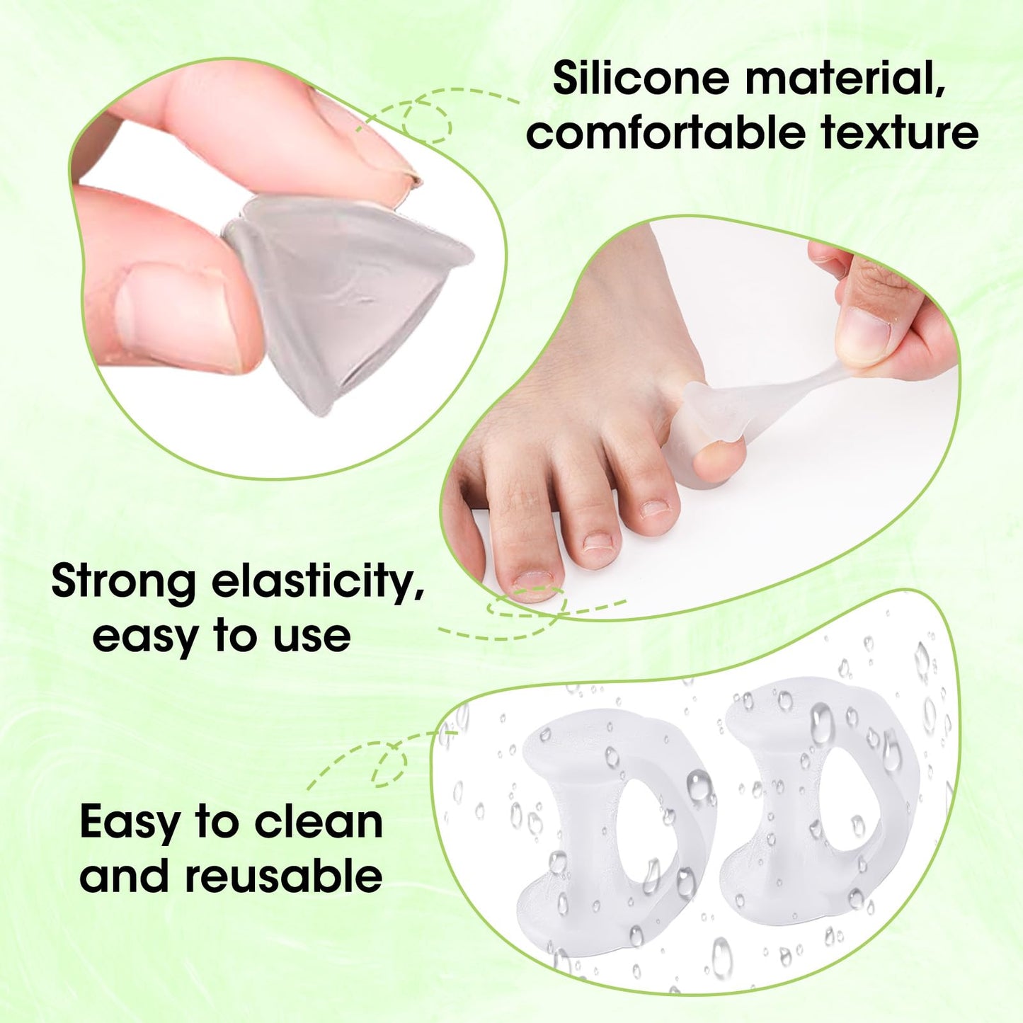 Little toe cushion straightener for bunion relief