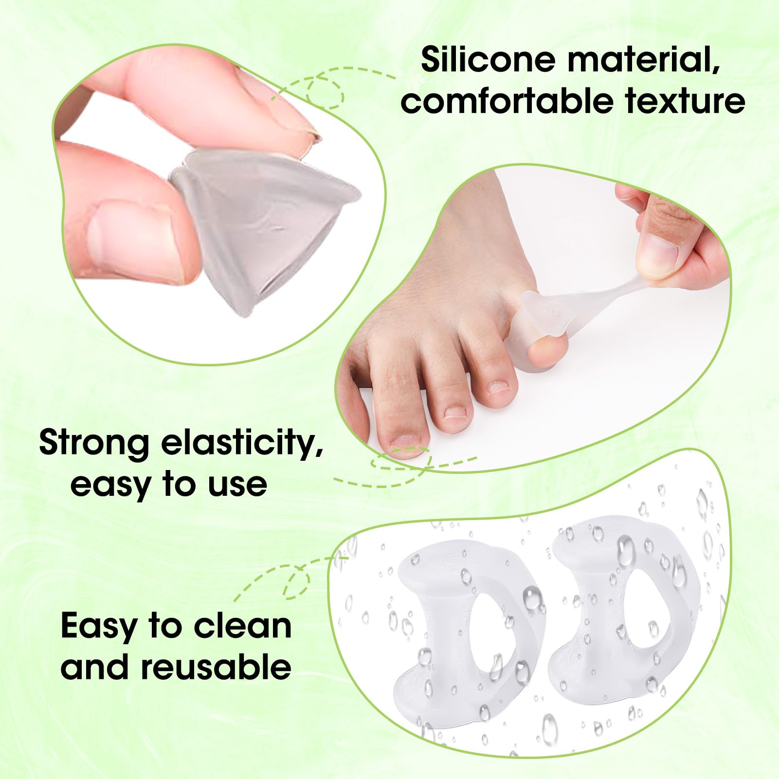 Little toe cushion straightener for bunion relief