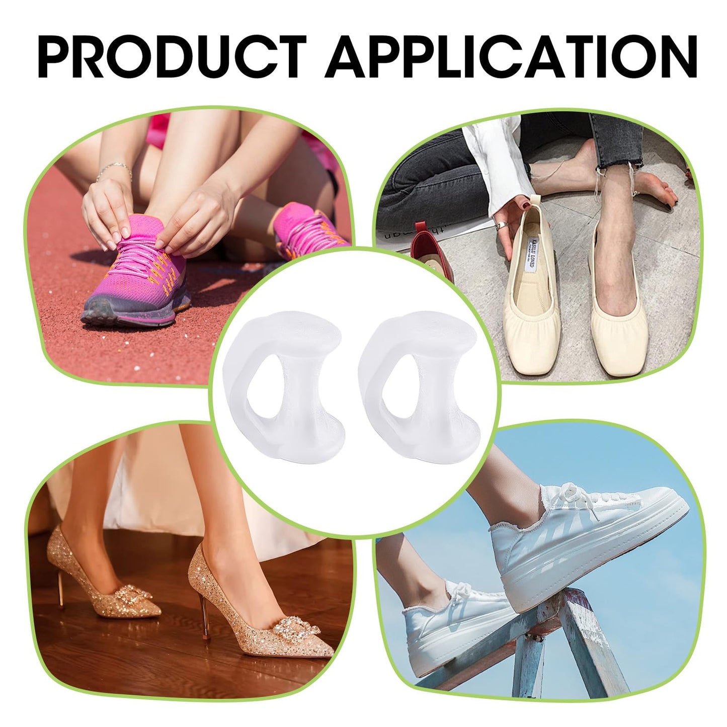 Durable and reusable pinky toe spacers in packaging