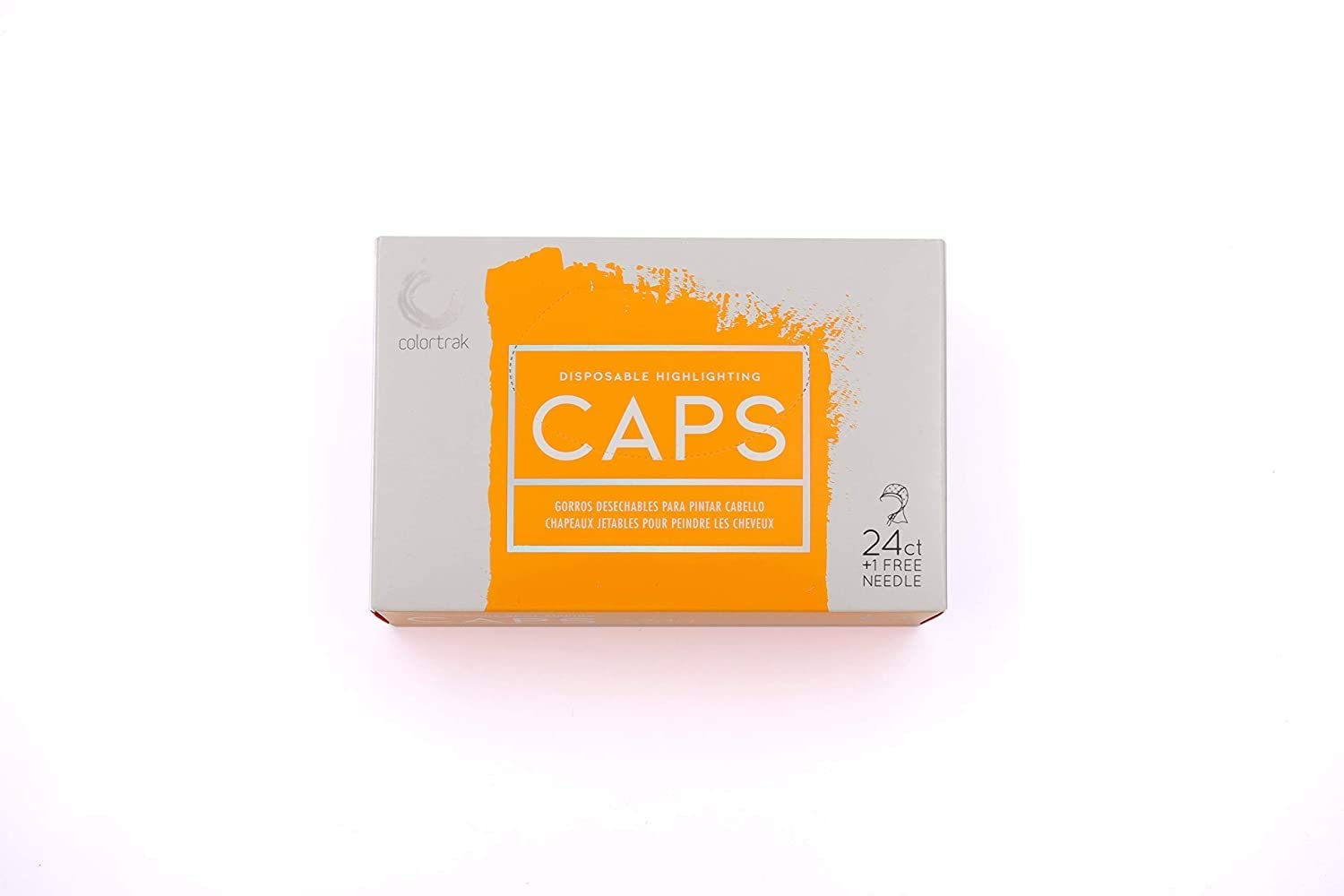 Professional hair coloring setup with Colortrak cap