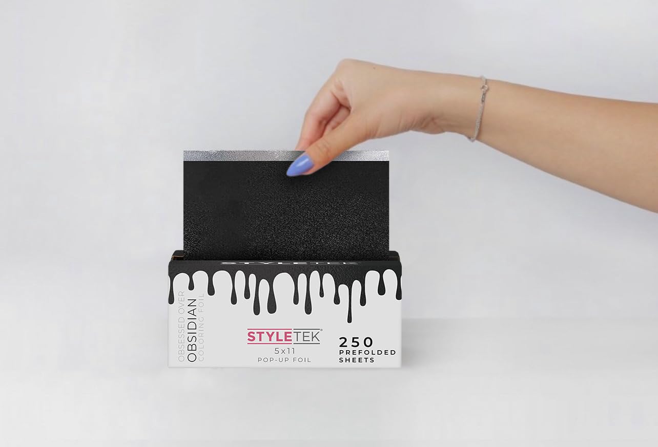 Styletek professional aluminum hair coloring foil sheets 5x11 inches