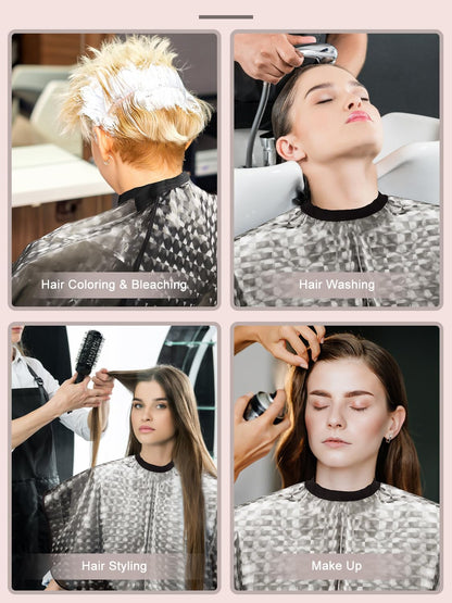 Professional hairstylist kit with cape and accessories