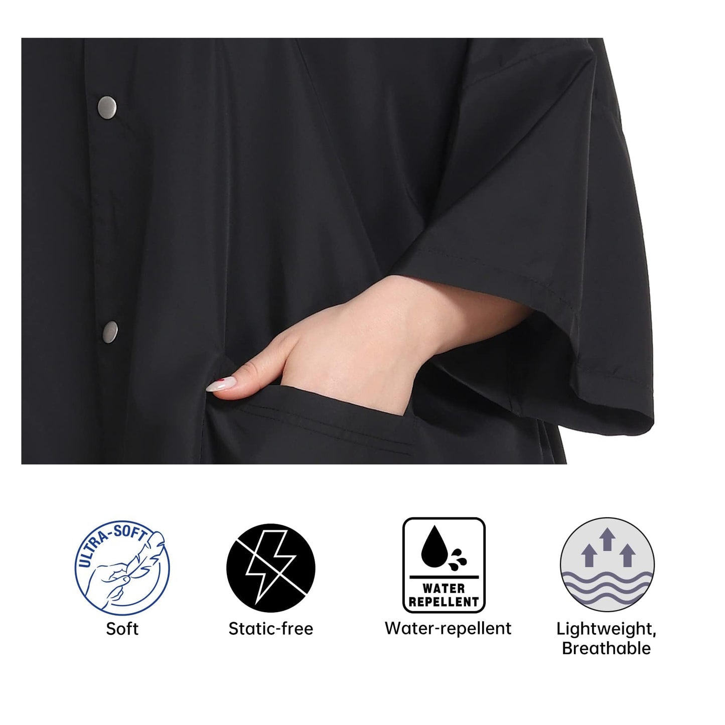 Perfehair professional gown with pockets for hair stylists