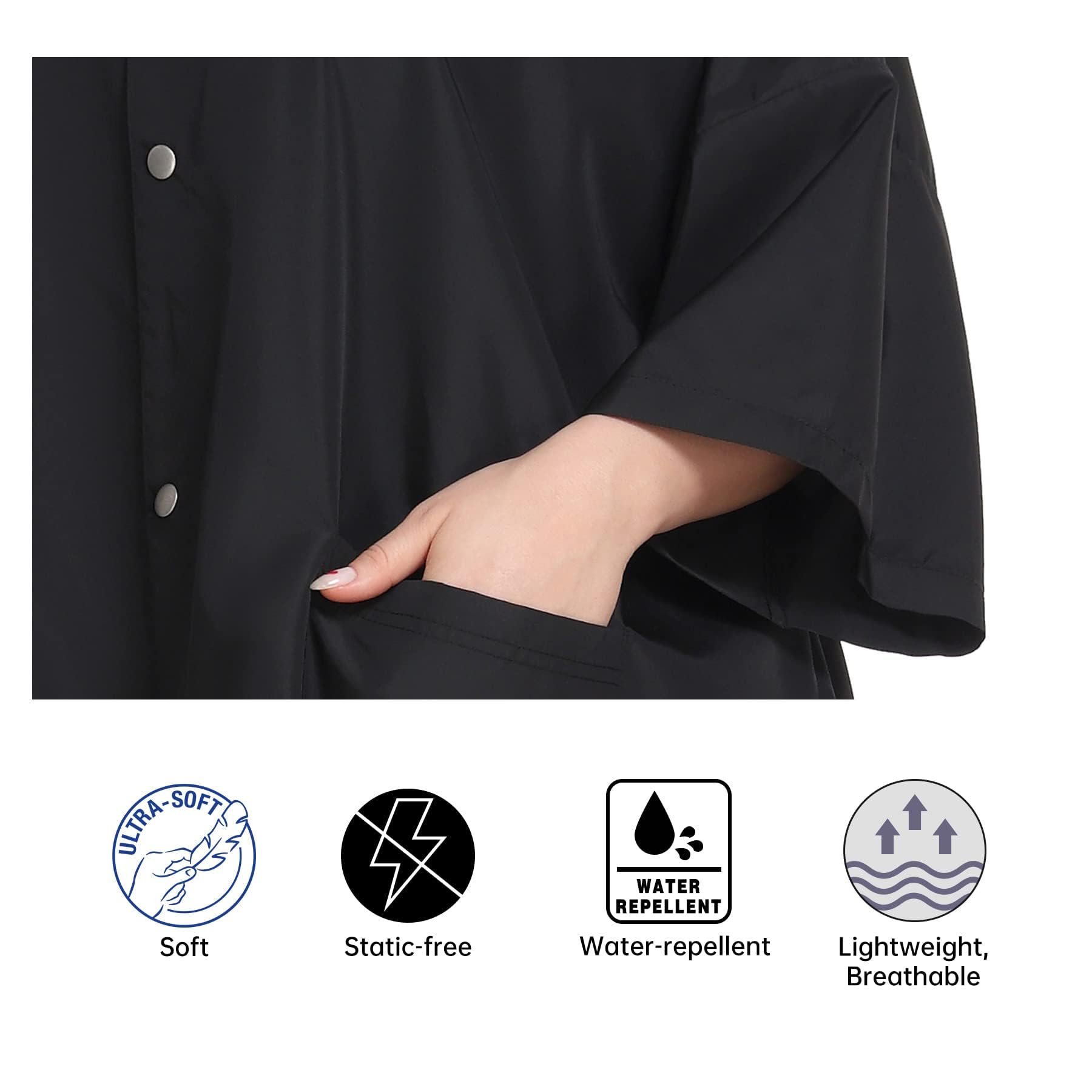Perfehair professional gown with pockets for hair stylists
