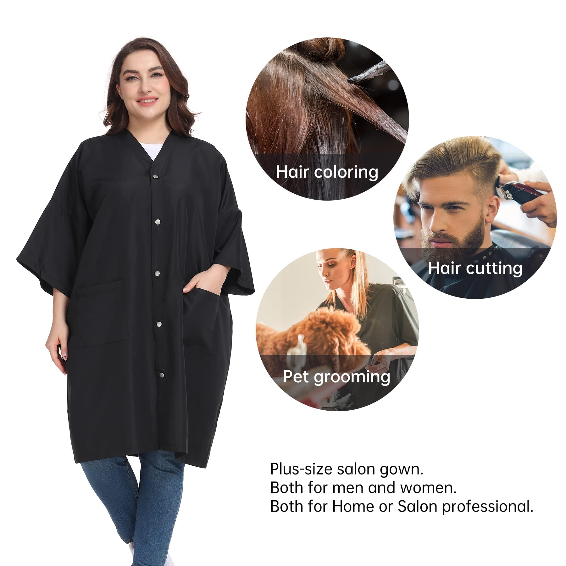 Perfehair water repellent salon cape for grooming