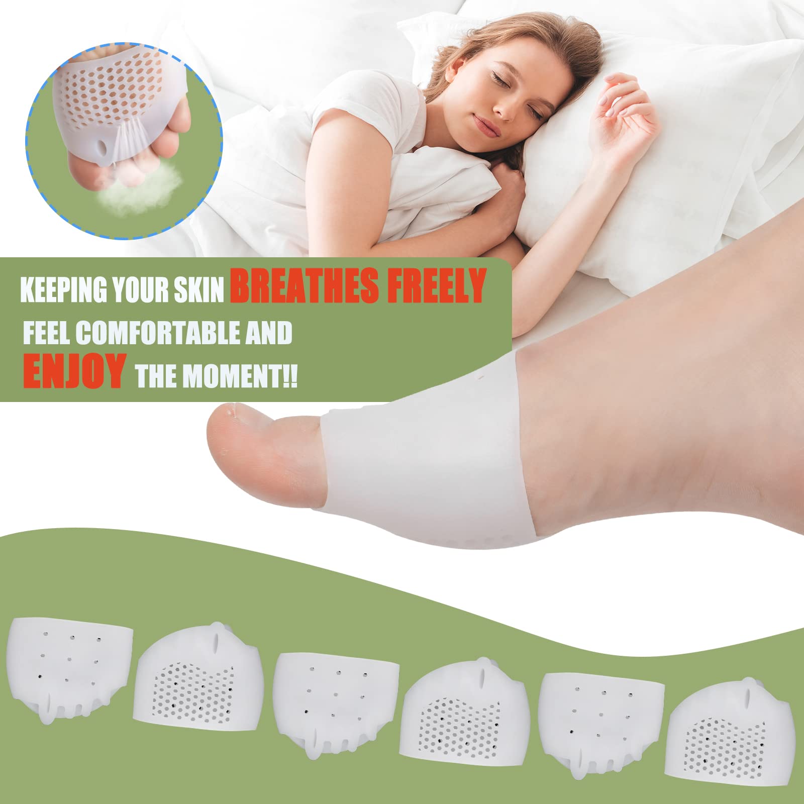 Close up of soft SEBS gel material for foot support