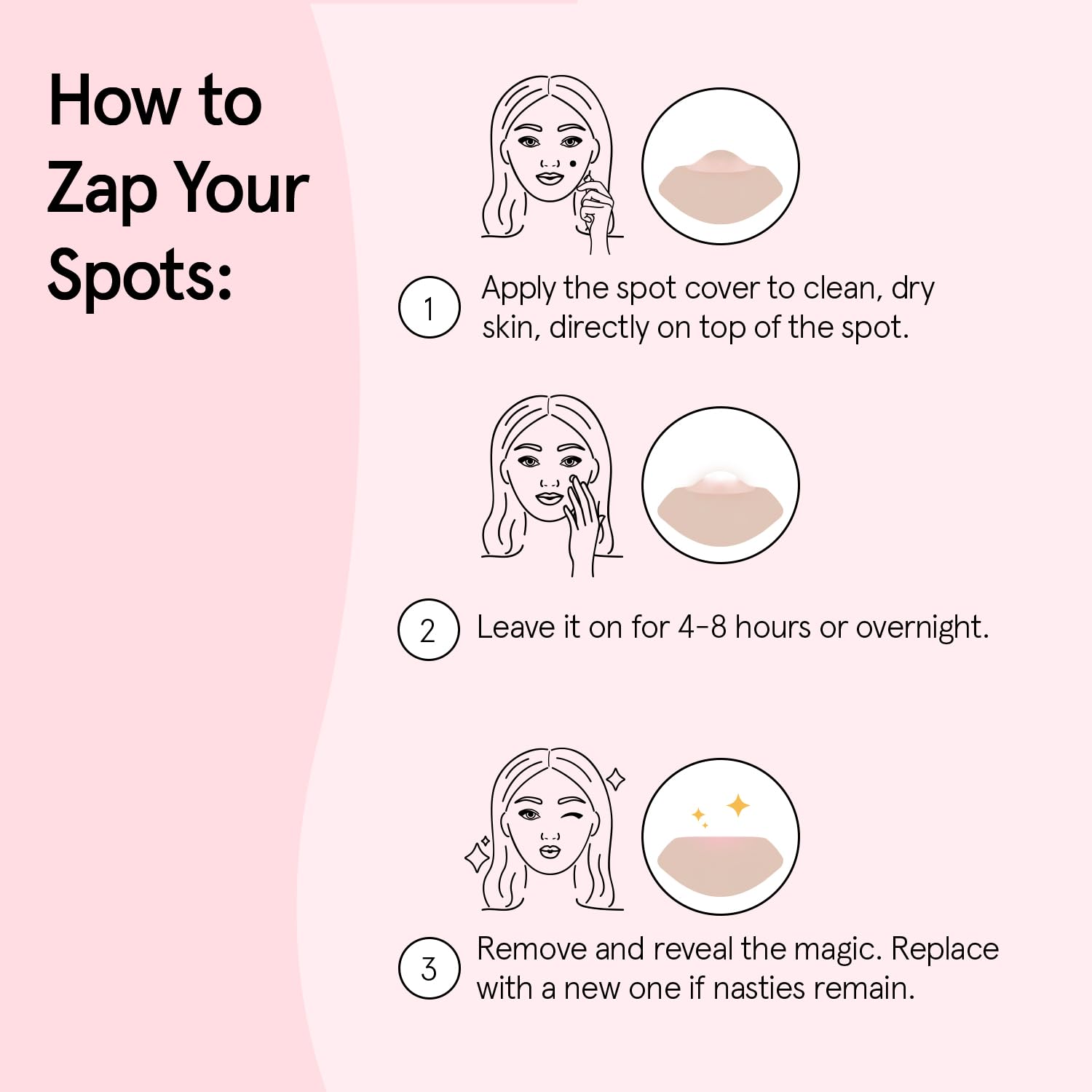 Clear adhesive hydrocolloid patches for face breakouts