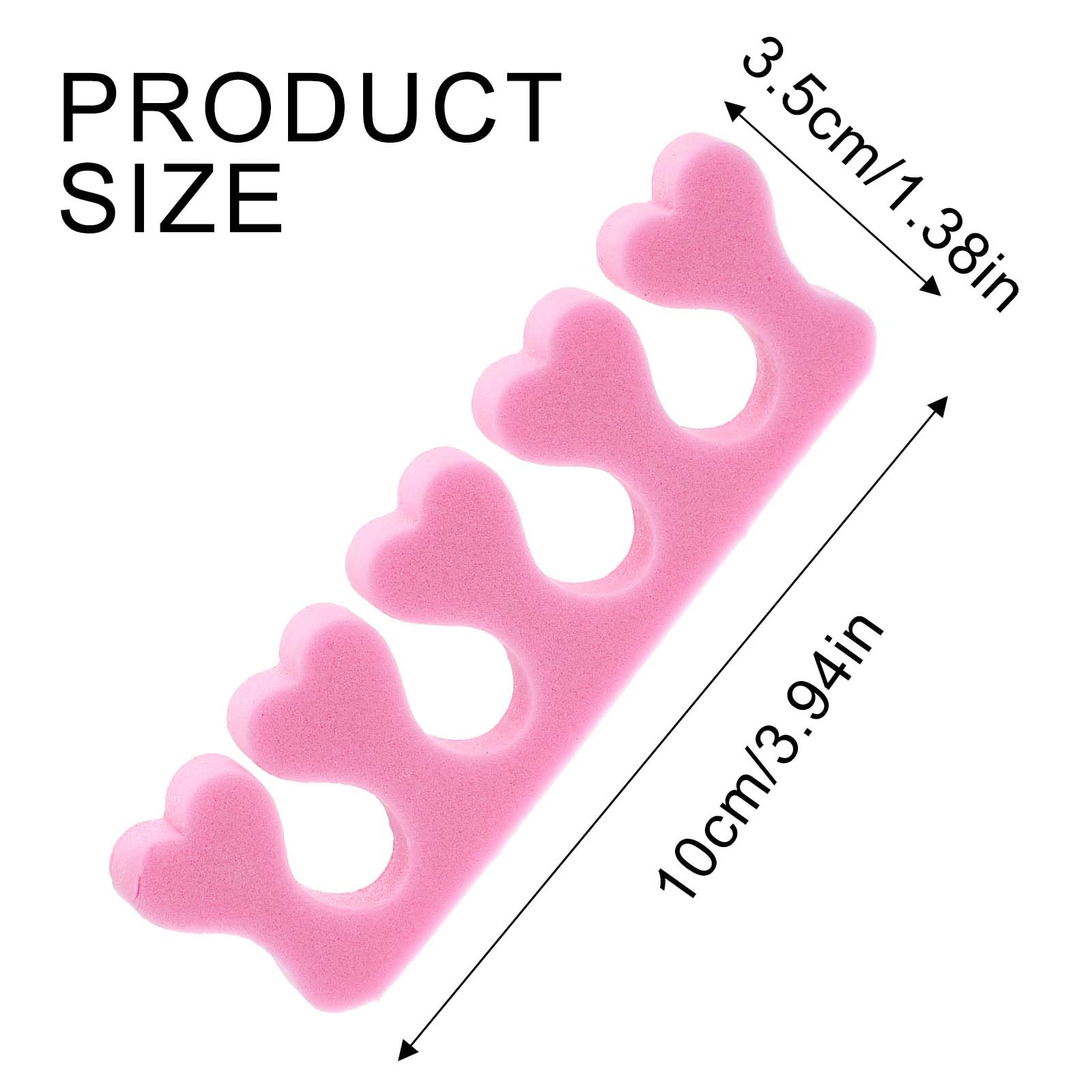 Soft foam toe spacers for smudge free nail polish application