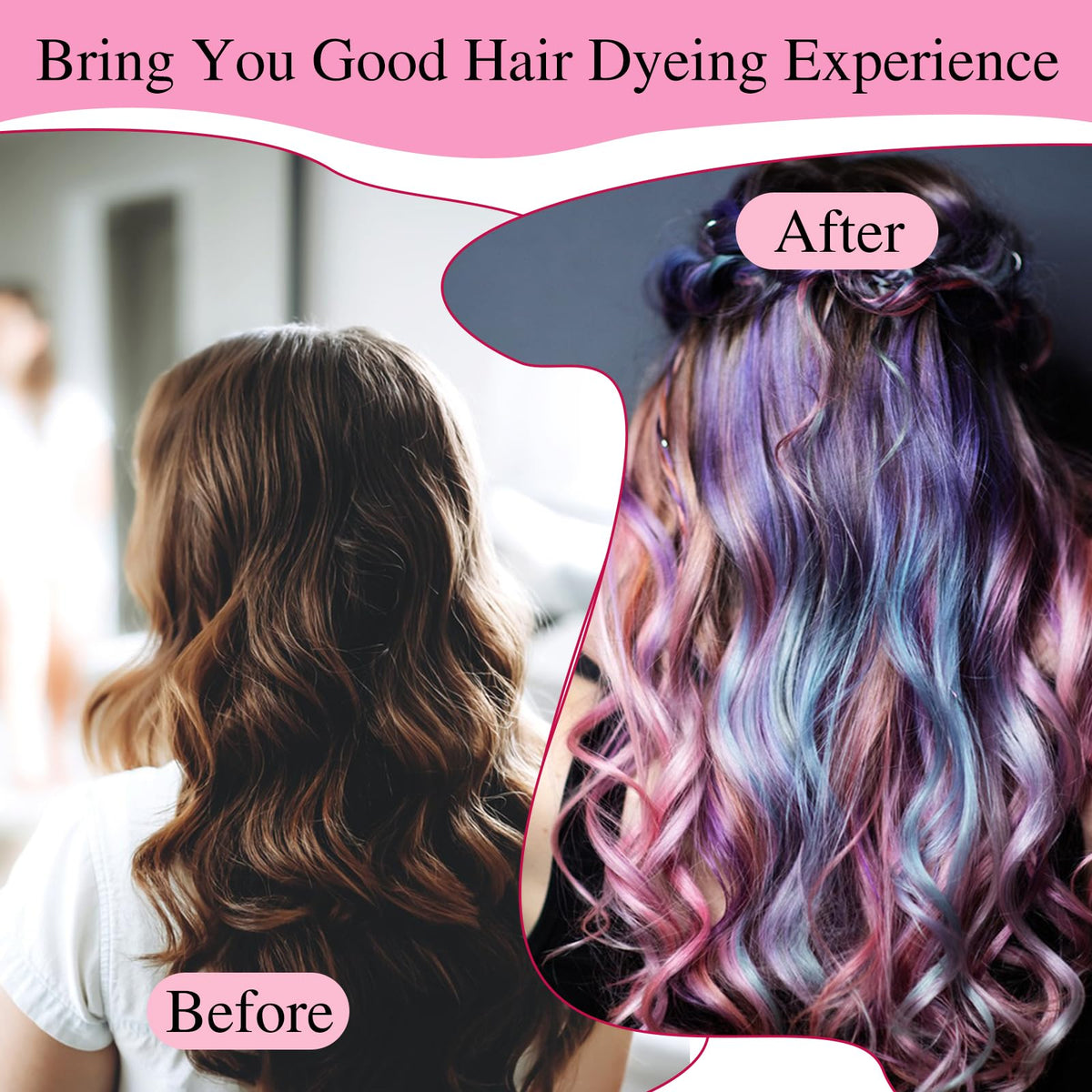 Adjustable tie straps on Bewudy hair coloring cap