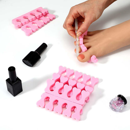 Using Piriuuo toe separators to prevent polish smudging