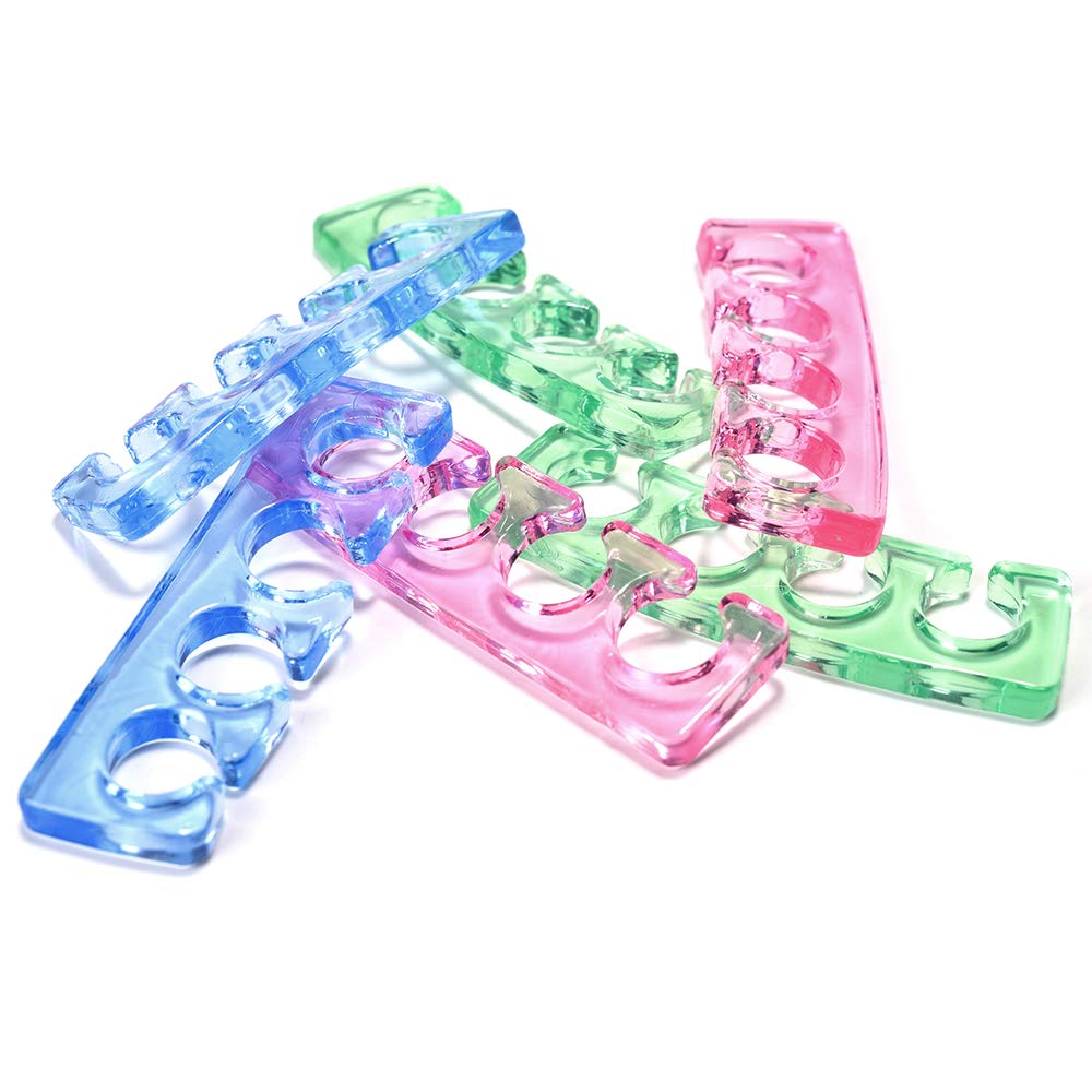 Soft silicone toe separators used for manicure and nail art