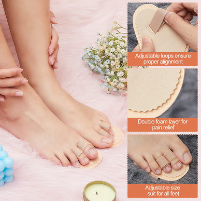 Nuanchu hammer toe splint showing adjustable ring feature