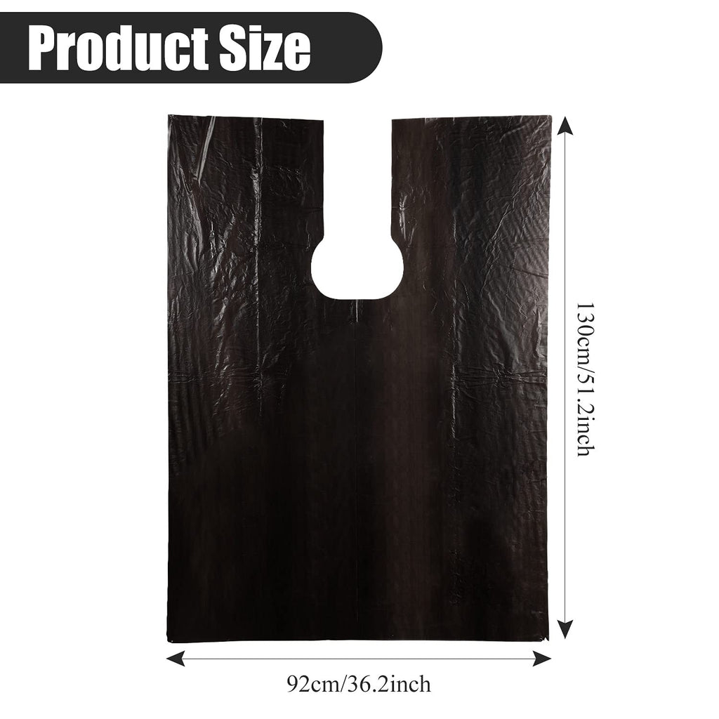 Folded Willbond disposable waterproof barber aprons in bulk pack