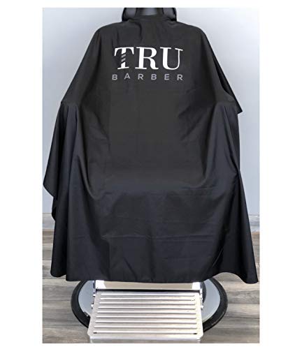 Close up of Tru Barber cape silicone neck collar design