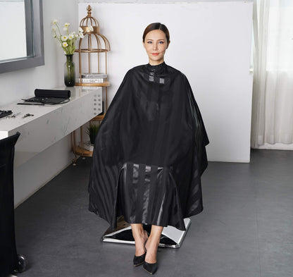 Close up of Smarthair salon cape water repellent fabric texture