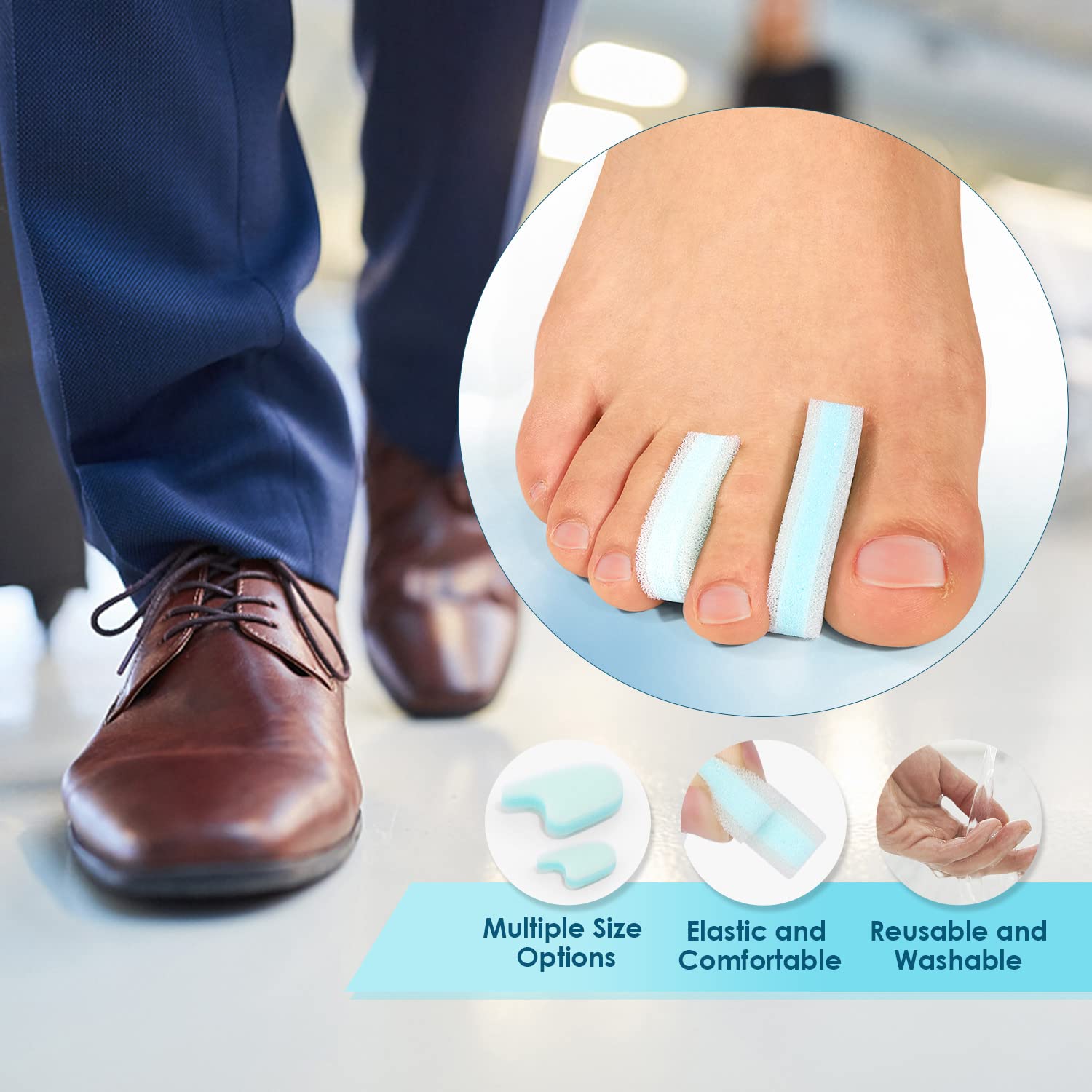 Usage demonstration of Kimihome foam toe separator