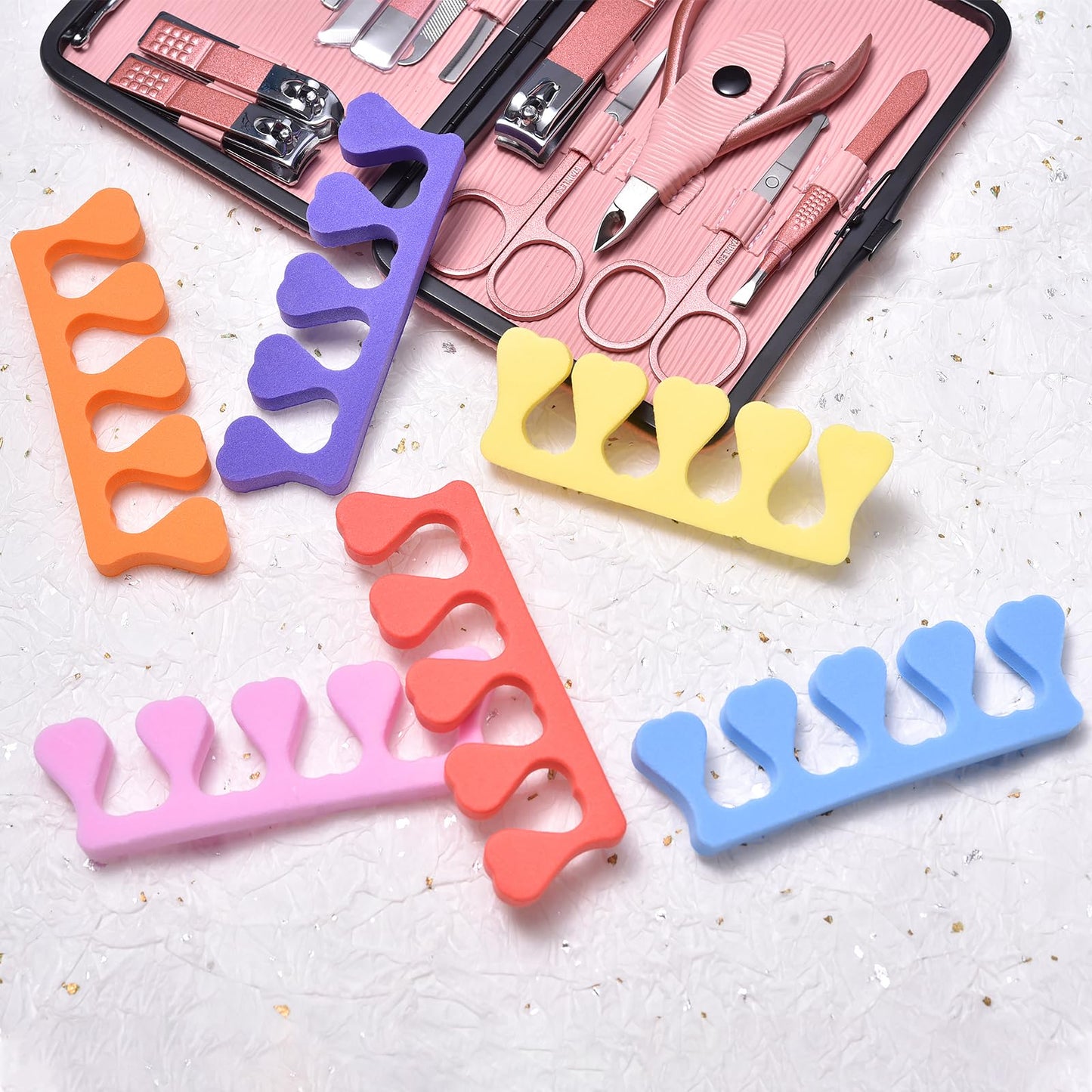 Professional salon toe separators in foam material