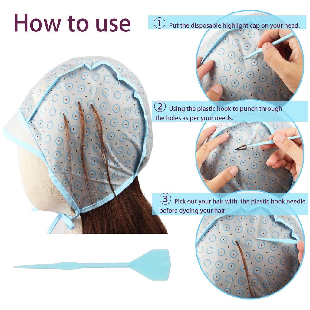 JFFX hair frosting kit with crochet needle tool
