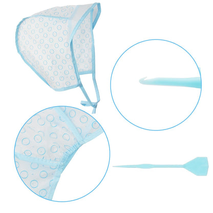 Adjustable tie back straps of JFFX hair highlighting cap
