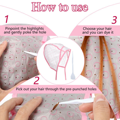 Bewudy hair coloring kit accessories including combs and hooks