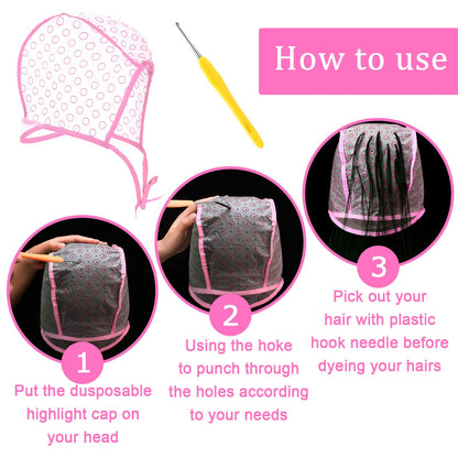 Waydress hair coloring needles with soft gel handles