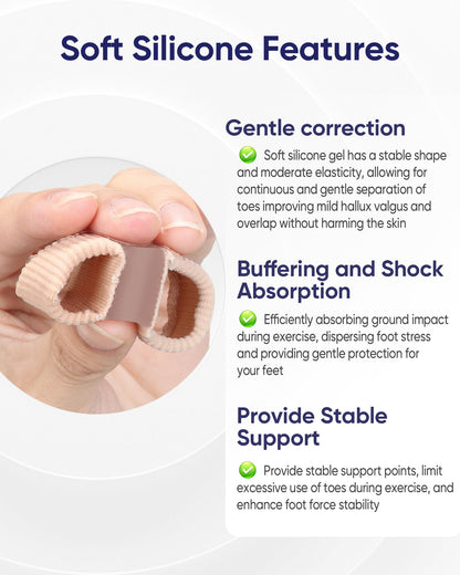 Quyaxol soft silicone toe separator packaging