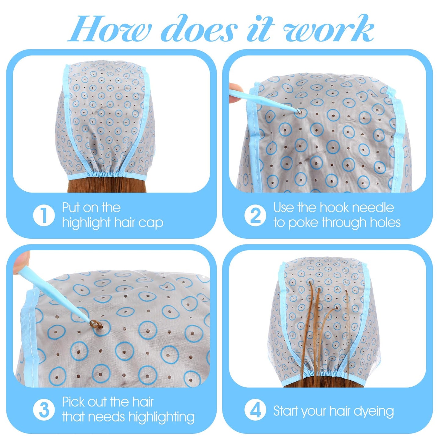 Plastic crochet hook included with JFFX highlighting cap
