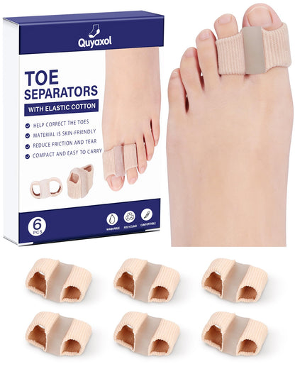 Set of 6 Quyaxol bunion separators for alignment