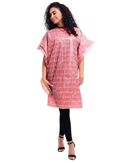 Close up of Betty Dain waterproof vinyl cape material