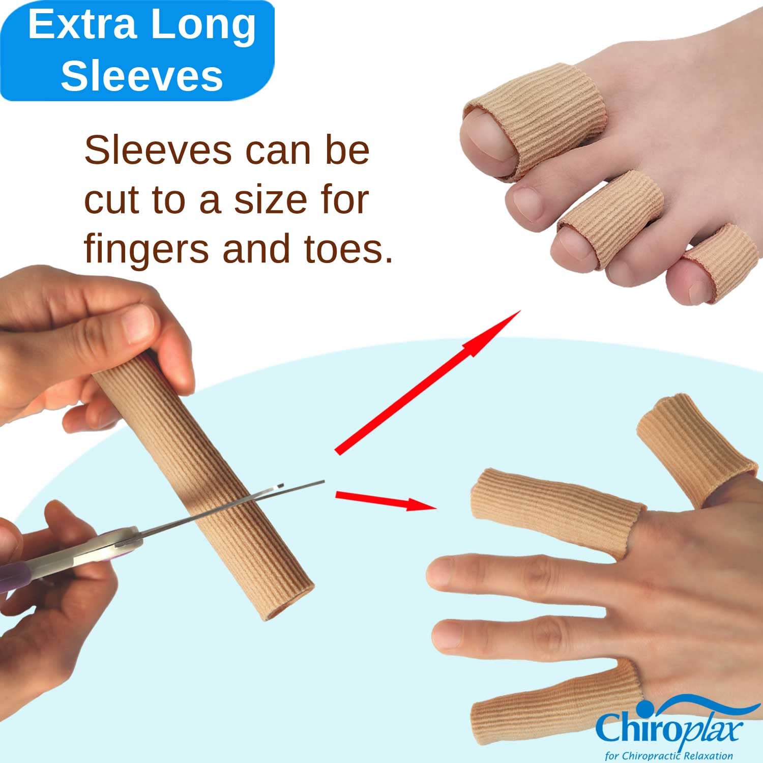 Close up of silicone gel lining inside Chiroplax tube