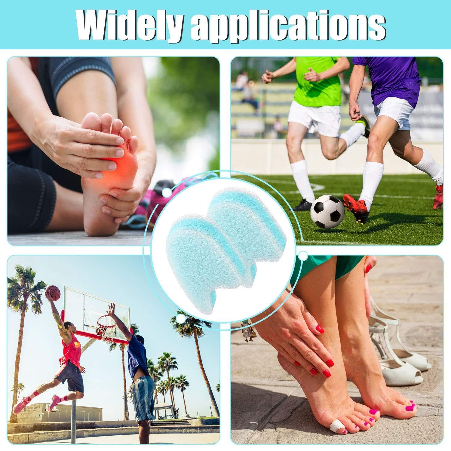 Mudder brand toe alignment cushions for men and women