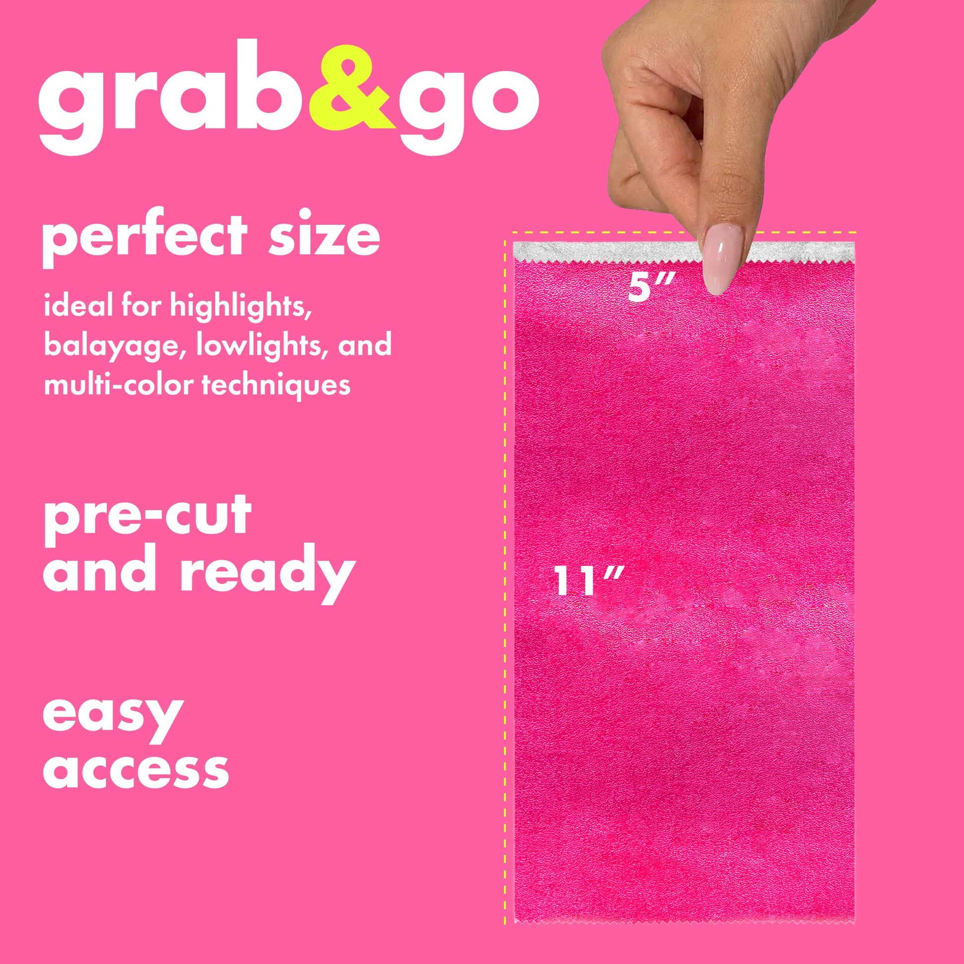 Colortrak professional salon foil sheets for highlighting