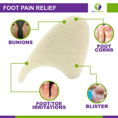 Foam toe spacers for hammer toe and bunion relief