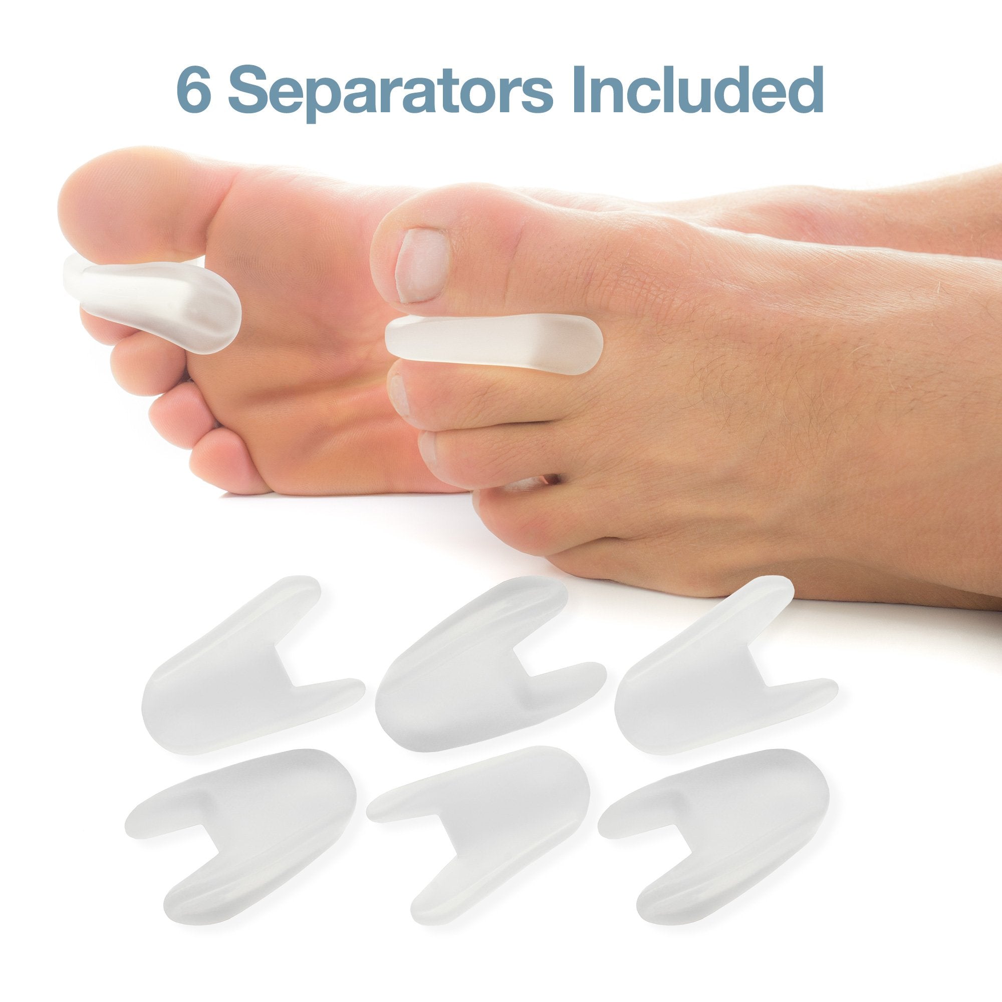 ZenToes gel toe straighteners showing flared design