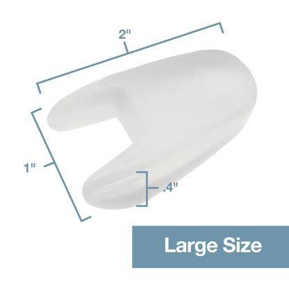 Side view of ZenToes silicone separators for bunions