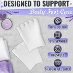 Nadoba toe alignment socks showing gel lining detail