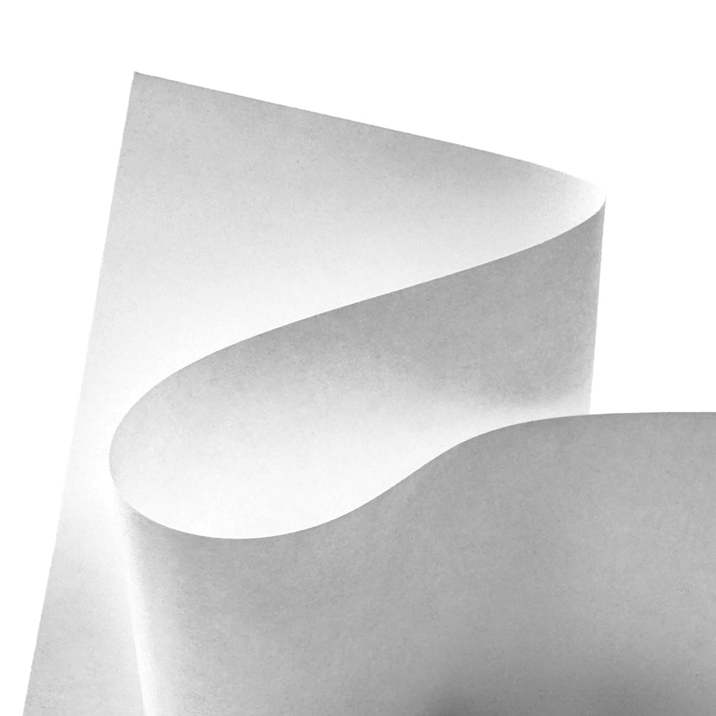 Long pre-cut salon papers for hair stylists measuring four by sixteen inches