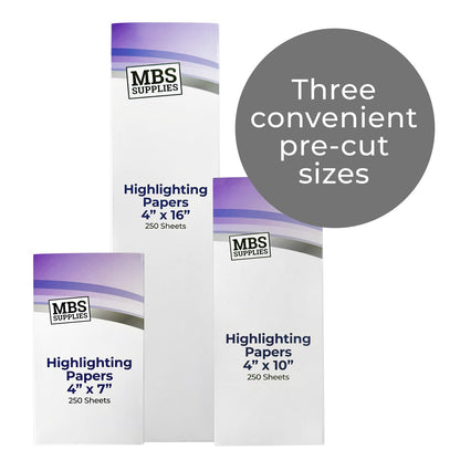 Lightweight translucent highlight strips used on a hair mannequin section