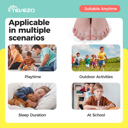 Tevezo overlapping toe separator for daily comfort