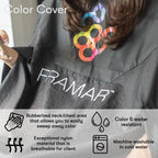Close up of Framar Color Cover rubberized neck and chest panel