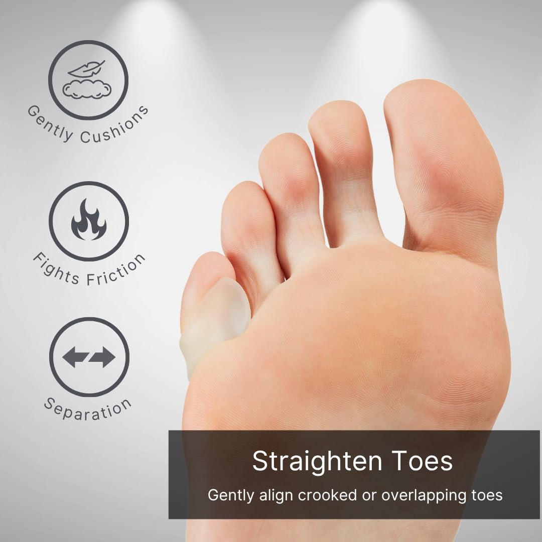 Pair of NatraCure silicone gel separators for small toes