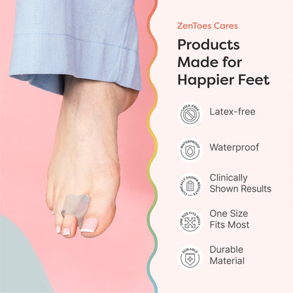 ZenToes 4 pack packaging for foot care