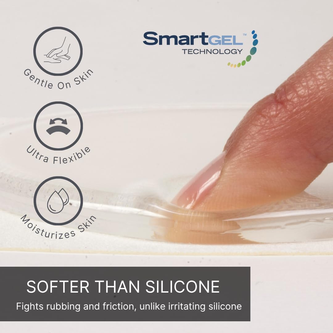 Close up of soft silicone gel material on NatraCure separator