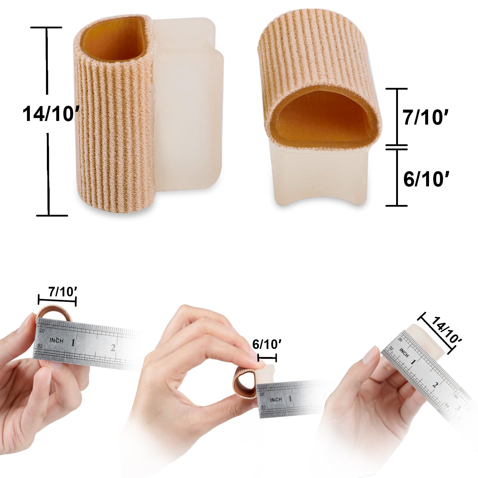 Povihome bunion corrector gel toe spacer set