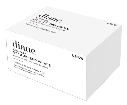 Close up of Diane professional hair perm end wraps