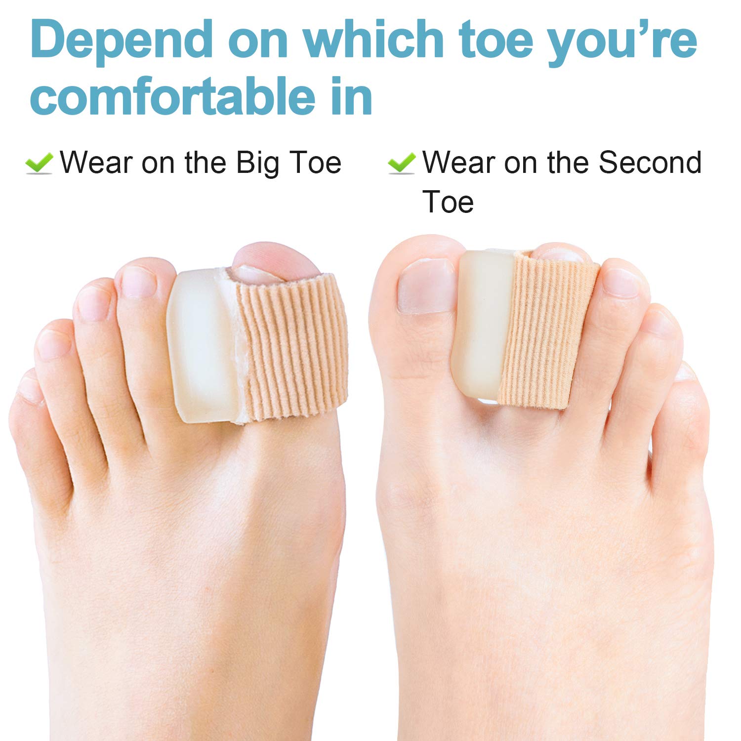 Povihome bunion protector with comfort loop