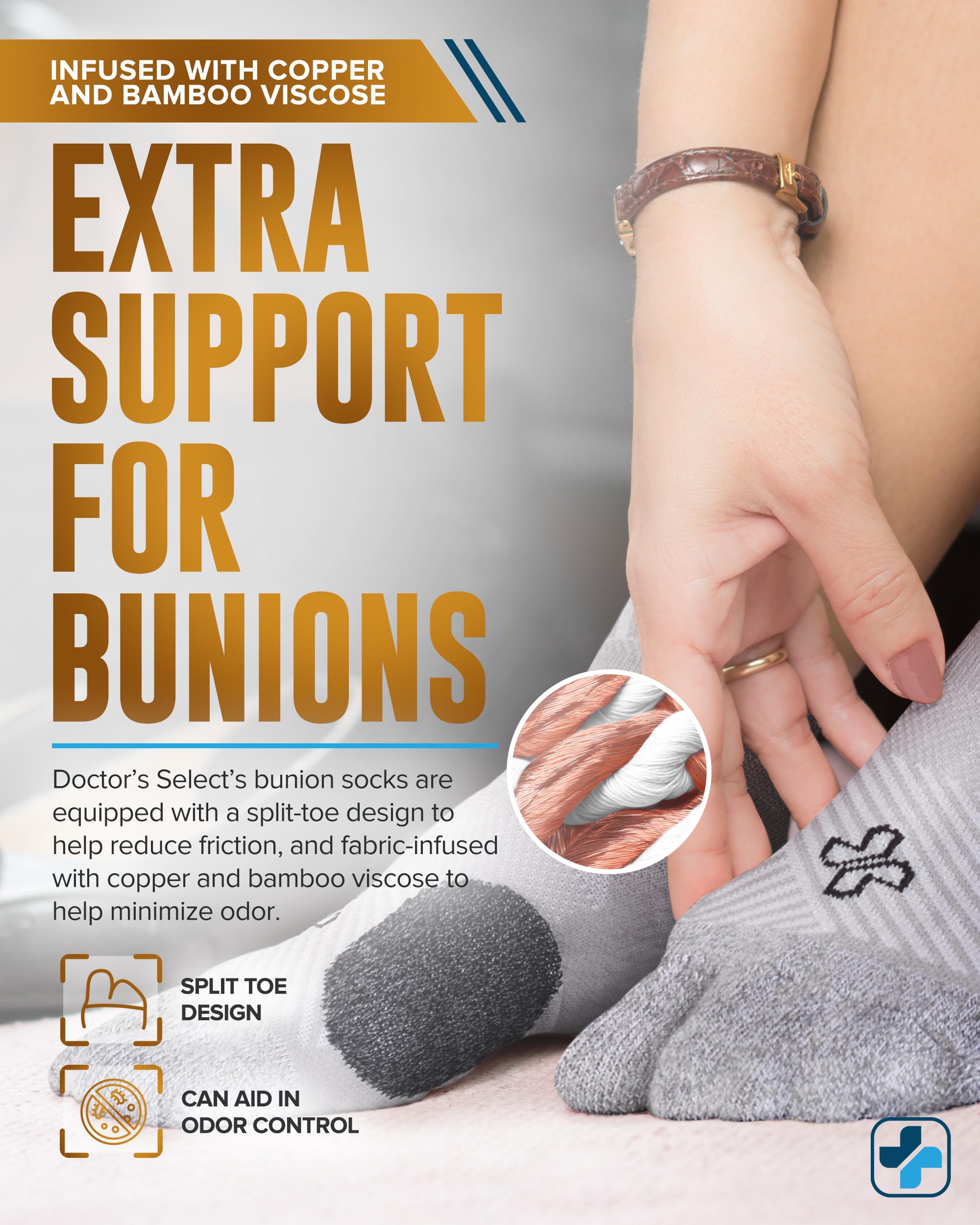 Doctor's Select compression bunion socks for foot alignment