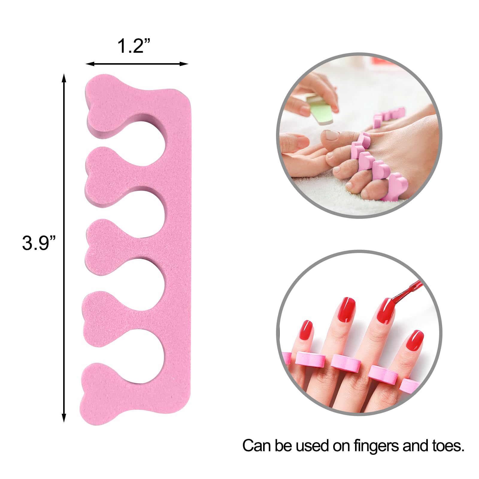 Quacc soft sponge finger separators for nail art