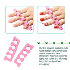 Quacc toe divider set for pedicure application